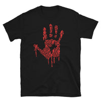 Zombie Bloody Handprint Short-Sleeve Unisex T-Shirt