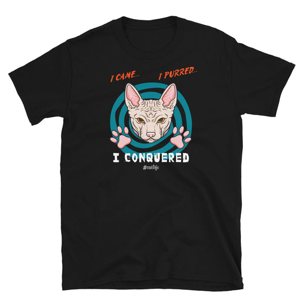 I Came I Purred I Conquered Short-Sleeve Unisex T-Shirt