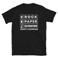 Rock Paper Scissors Champion Short-Sleeve Unisex T-Shirt