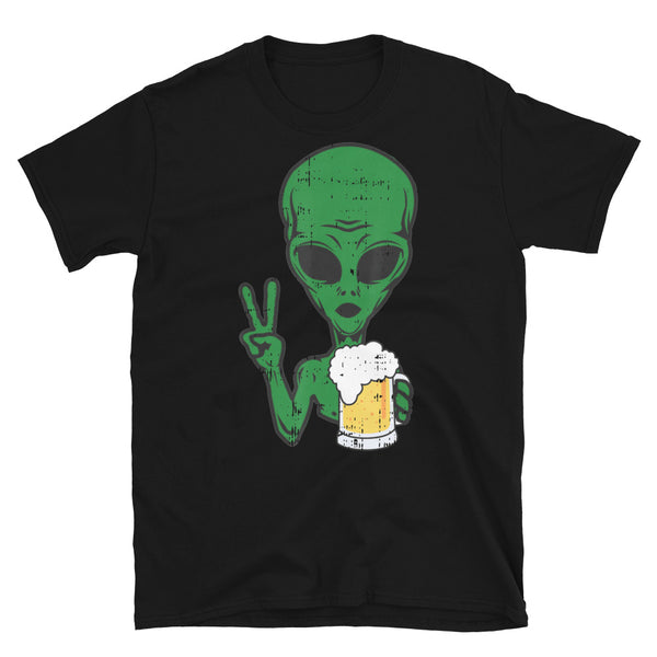 Alien Beer Short-Sleeve Unisex T-Shirt