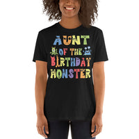 Aunt of the Birthday Monster Short-Sleeve Unisex T-Shirt