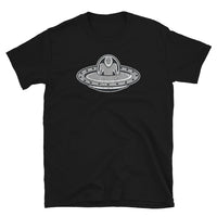 Bigfoot Flying UFO Short-Sleeve Unisex T-Shirt