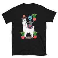 Alien on Llama Short-Sleeve Unisex T-Shirt