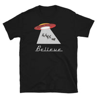 UFO Abducting Santa Short-Sleeve Unisex T-Shirt