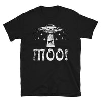 UFO Abducting Cow Short-Sleeve Unisex T-Shirt