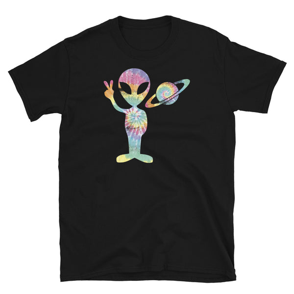 Alien Tie-dye Short-Sleeve Unisex T-Shirt