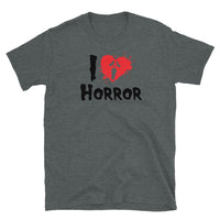 I Love Horror Short-Sleeve Unisex T-Shirt