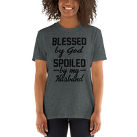 Blessed by God (Spoiled by My Husband) Short-Sleeve Unisex T-Shirt