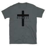 I Believe Cross Short-Sleeve Unisex T-Shirt