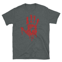 Zombie Bloody Handprint Short-Sleeve Unisex T-Shirt