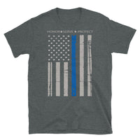 Thin Blue Line (Honor Serve Protect) Short-Sleeve Unisex T-Shirt