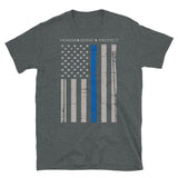 Thin Blue Line (Honor Serve Protect) Short-Sleeve Unisex T-Shirt