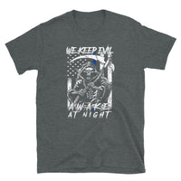 We Keep Evil Awake at Night Short-Sleeve Unisex T-Shirt