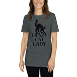 Crazy Kat Lady Short-Sleeve Unisex T-Shirt