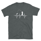 Fishing Heartbeat Short-Sleeve Unisex T-Shirt