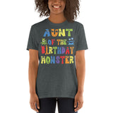 Aunt of the Birthday Monster Short-Sleeve Unisex T-Shirt