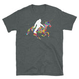 Bigfoot Riding Unicorn Short-Sleeve Unisex T-Shirt