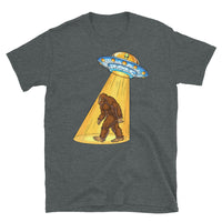 Abducting Bigfoot 2 Short-Sleeve Unisex T-Shirt