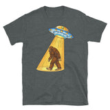 Abducting Bigfoot 2 Short-Sleeve Unisex T-Shirt