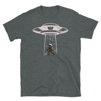 Abducting Bigfoot 3 Short-Sleeve Unisex T-Shirt