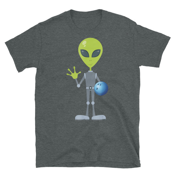 Bowling Alien Short-Sleeve Unisex T-Shirt