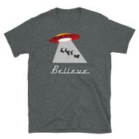 UFO Abducting Santa Short-Sleeve Unisex T-Shirt