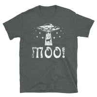 UFO Abducting Cow Short-Sleeve Unisex T-Shirt