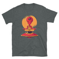 Alien Meditating Short-Sleeve Unisex T-Shirt