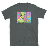 Alien Pizza Art Short-Sleeve Unisex T-Shirt