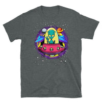 Alien in Spaceship Short-Sleeve Unisex T-Shirt