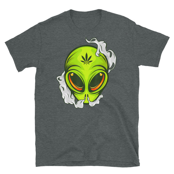 Weed Alien Short-Sleeve Unisex T-Shirt