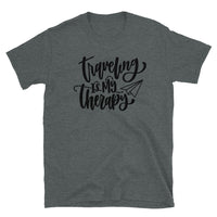 Traveling is My Therapy Short-Sleeve Unisex T-Shirt