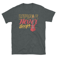 Music Never Sleeps Short-Sleeve Unisex T-Shirt