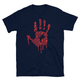 Zombie Bloody Handprint Short-Sleeve Unisex T-Shirt