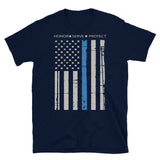 Thin Blue Line (Honor Serve Protect) Short-Sleeve Unisex T-Shirt