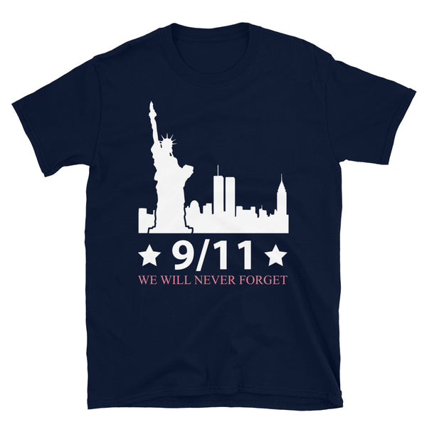 9/11 We Will Never Forget (Liberty) Short-Sleeve Unisex T-Shirt