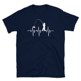 Fishing Heartbeat Short-Sleeve Unisex T-Shirt