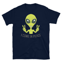 I Come in Peace Alien Short-Sleeve Unisex T-Shirt