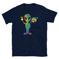 Tie-Dye Alien 2 Short-Sleeve Unisex T-Shirt