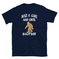 Girl Who Loves Bigfoot Short-Sleeve Unisex T-Shirt