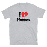 I Love Horror Short-Sleeve Unisex T-Shirt