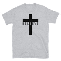 I Believe Cross Short-Sleeve Unisex T-Shirt