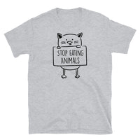 Stop Eating Animals Short-Sleeve Unisex T-Shirt