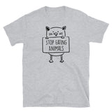 Stop Eating Animals Short-Sleeve Unisex T-Shirt