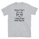 Plans with My Cat Short-Sleeve Unisex T-Shirt