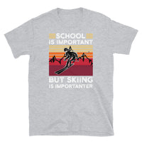 Skiing is Importanter Short-Sleeve Unisex T-Shirt