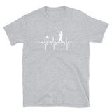 Fishing Heartbeat Short-Sleeve Unisex T-Shirt