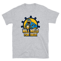 Will Weld for Beer Short-Sleeve Unisex T-Shirt