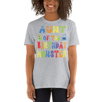 Aunt of the Birthday Monster Short-Sleeve Unisex T-Shirt