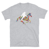 Bigfoot Riding Unicorn Short-Sleeve Unisex T-Shirt